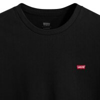 Levis Herren T-Shirt - "Original Housemark Tee", Rundhals, Baumwolle Schwarz S
