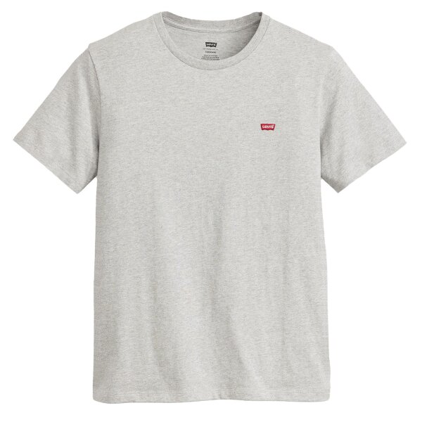 Levis Herren T-Shirt - "Original Housemark Tee", Rundhals, Baumwolle Grau 2XL