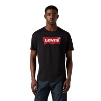 Levis Herren T-Shirt - "Graphic Set-In Neck", Rundhals, Baumwolle Schwarz S