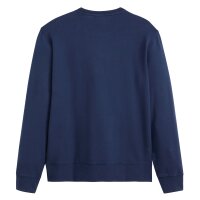 Levis Herren Sweatshirt - "The Original Housemark Crew", Rundhals, Baumwolle Blau S
