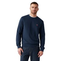 Levis Herren Sweatshirt - "The Original Housemark Crew", Rundhals, Baumwolle Blau S