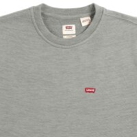 Levis Herren Sweatshirt - "The Original Housemark Crew", Rundhals, Baumwolle Grau M