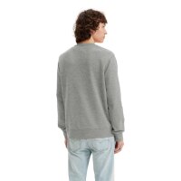 Levis Herren Sweatshirt - "The Original Housemark Crew", Rundhals, Baumwolle Grau M