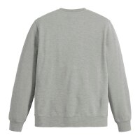 Levis Mens Sweatshirt - ‘The Original Housemark Crew’, Round Neck, Cotton Grey M (Medium)