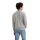 Levis mens knitted jumper – ‘Lightweight Housemark Sweater’, round neck, cotton blend Grey L (Large)