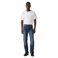 Levis Herren Jeans - "501 Original", Baumwoll-Denim, Länge 32, Straight Fit Dunkelblau 30W/32L