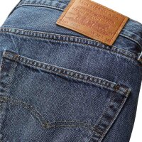 Levis Herren Jeans - "501 Original", Baumwoll-Denim, Länge 32, Straight Fit Dunkelblau 31W/32L