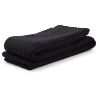 BOSS Mens Wool Scarf - Magic Scarf, Ribbed Knit, 170x26cm, One Size Black