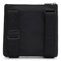 BOSS Mens Shoulder Bag - RAY N Envelope, Crossbody Bag, 21x22x1.5cm (HxWxD) Black