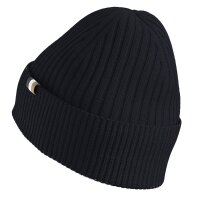 BOSS mens beanie with wool - Magico Hat, beanie, ribbed knit, one size, cotton mix Blue