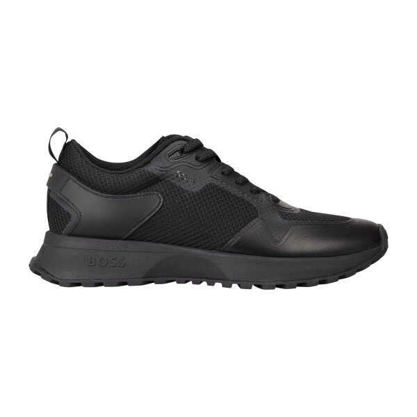 BOSS Herren Sneaker - Jonah Runn meth, Turnschuh, Freizeit, Logo Schwarz (Black 009) EUR 45