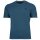 BOSS Herren T-Shirt, Waffeloptik -  Waffle T-Shirt, Logo, Rundhals, Logo, Baumwollmischung Blau 2XL