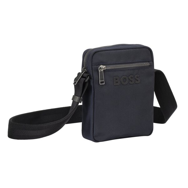 BOSS Herren Umhängetasche - Catch 3.0 Zip, Crossbody Bag, 20,5x16x5,5cm (HxBxT) Dunkelblau