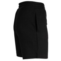 HUGO Mens Shorts, Waffle Look - Austin Shorts, Textured, Logo, Cotton Blend Black S (Small)