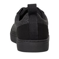 HUGO Herren Sneaker - Morrie Tenn rnlg, Turnschuh, Schnürung, Logo Allover Schwarz EU 44