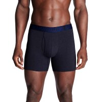 UNDER ARMOUR Herren Boxershorts, 3er Pack - Performance Cotton Boxer Briefs - Solid 6 in, Stretch, Baumwollmischung Dunkelblau/Grau/Blau M