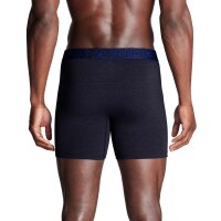 UNDER ARMOUR Herren Boxershorts, 3er Pack - Performance Cotton Boxer Briefs - Solid 6 in, Stretch, Baumwollmischung Dunkelblau/Grau/Blau M