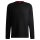 HUGO Herren Langarmshirt, Waffeloptik -  Austin LS Shirt, Longsleeve, Baumwollmix Schwarz S