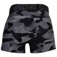 UNDER ARMOUR Herren Boxershorts, 3er Pack - Performance Tech Trunks - Novelty 3, Camouflage, Stretch Schwarz/Grau M