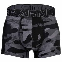 UNDER ARMOUR Mens Boxer Shorts, 3-Pack - Performance Tech Trunks - Novelty 3", Camouflage, Stretch Black/Grey 2XL (XX-Large)
