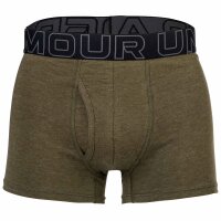 UNDER ARMOUR Herren Boxershorts, 3er Pack - Performance Cotton Trunks - Novelty 3, Stretch, Baumwollmischung, Camouflage Schwarz/Grün M