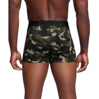 UNDER ARMOUR Mens Boxer Shorts, 3-Pack - Performance Cotton Trunks - Novelty 3", Stretch, cotton blend, camouflage Black/Green M (Medium)