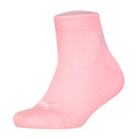 PUMA Kids Quarter Socks, 12-Pack - Plain Quarter 12P, Logos, single colour Grey/White/Light pink 31-34