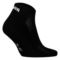 PUMA Unisex Sneaker Socks, 12-Pack - Cushioned Sneaker 12P, Logo, Single-Coloured Black 35-38 (2.5-5 UK)