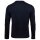 EMPORIO ARMANI mens long-sleeved shirt - PURE COTTON, long sleeve, round neck, logo Blue M (Medium)
