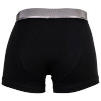 EMPORIO ARMANI mens trunks, 3-pack - SHINY LOGOBAND, shorts, stretch cotton Black M (Medium)