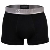 EMPORIO ARMANI mens trunks, 3-pack - SHINY LOGOBAND, shorts, stretch cotton Black M (Medium)