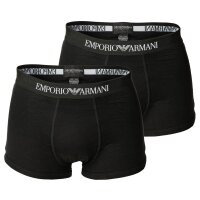 EMPORIO ARMANI Herren Trunks, 2er Pack - SOFT TOUCH BAMBOO VISCOSE, Stretch Viskose Schwarz M