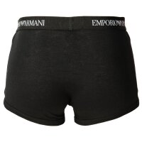 EMPORIO ARMANI Herren Trunks, 2er Pack - SOFT TOUCH BAMBOO VISCOSE, Stretch Viskose Schwarz S