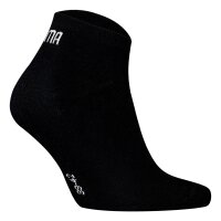 PUMA Unisex Sneakersocken, 12er Pack - Sneaker Plain 12P, Logo, einfarbig Schwarz 35-38