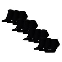 PUMA Unisex Sneaker Socks, 12-Pack - Sneaker Plain 12P, Logo, single-coloured Black 39-42 (6-8 UK)