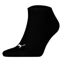 PUMA Unisex Sneaker Socks, 12-Pack - Sneaker Plain 12P, Logo, single-coloured Black 39-42 (6-8 UK)