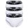 EMPORIO ARMANI Mens Briefs 3 Pack - BOLD MONOGRAM, Briefs, Stretch Cotton White S (Small)