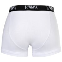 EMPORIO ARMANI mens trunks, 3-pack - BOLD MONOGRAM, shorts, stretch cotton White S (Small)