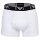 EMPORIO ARMANI Herren Trunks, 3er Pack - BOLD MONOGRAM, Shorts, Stretch Cotton Weiß S