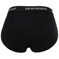 EMPORIO ARMANI Herren Slips, 3er Pack - CORE LOGOBAND, Briefs, Stretch Cotton Schwarz M