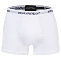 EMPORIO ARMANI mens trunks, 3-pack - CORE LOGOBAND, shorts, stretch cotton White S (Small)