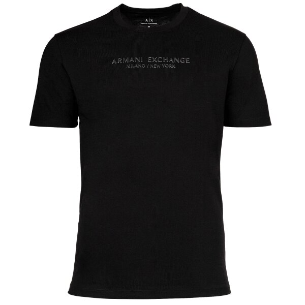 A|X ARMANI EXCHANGE Mens T-Shirt – Crew Neck, Short Sleeve, Logo, Cotton Black 2XL (XX-Large)