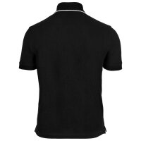 A|X ARMANI EXCHANGE Herren Poloshirt - Hidden Buttons, Baumwolle, Kontraststreifen Schwarz 2XL