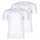 EMPORIO ARMANI Mens T-shirt, 2-pack - CORE LOGOBAND, round neck, regular fit, stretch cotton White S (Small)