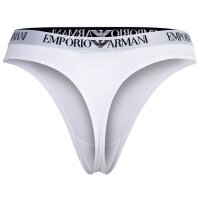 EMPORIO ARMANI Damen Strings, 2er Pack - ESSENTIAL COTTON, T-Thong, Cotton Stretch Weiß XS