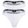EMPORIO ARMANI womens thong, 2-pack - ESSENTIAL COTTON, T-Thong, Cotton Stretch White XS (X-Small)