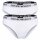 EMPORIO ARMANI Damen Slips, 2er Pack - ESSENTIAL COTTON, Briefs, Cotton Stretch Weiß XS