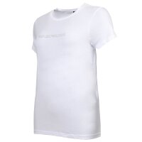EMPORIO ARMANI Damen T-Shirt, Rundhals - ESSENTIAL COTTON, Regular Fit, Logo Weiß XS