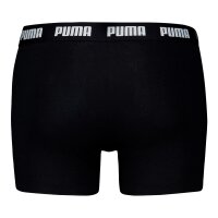 PUMA Herren Boxershorts, 6er Pack - Everyday Boxers 6P, Cotton Stretch, einfarbig Schwarz/Weiß L