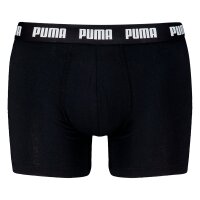 PUMA Men Boxer Shorts, 6-Pack - Everyday Boxers 6P, Cotton Stretch, Solid Colour Black/White L (Large)